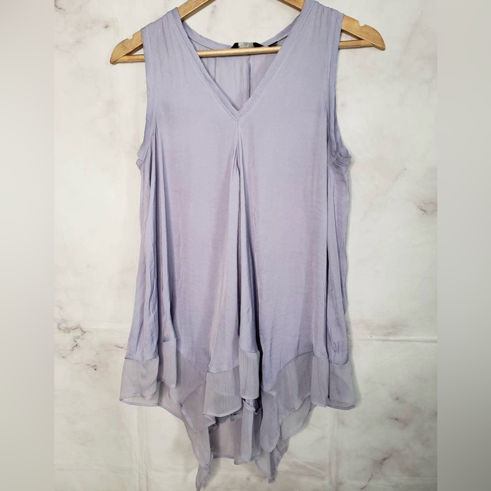 Simply Vera - Women’s (M) Vera Wang Purple Flowy Tank Top Blouse